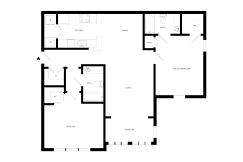 B1 Floor Plan at Lakeside on Riverwatch, Martinez, GA
